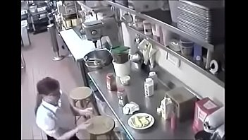 woman caught masturbating with the sausage of a customer and 039 s hot dog