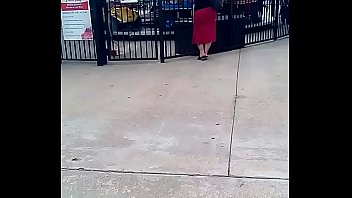 latina milf with huge ass in red dress