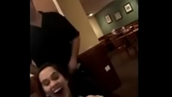 customer makes a blowjob to a waiter not to pay the bill xh