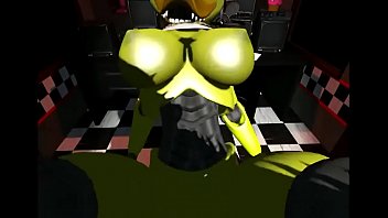 five nights at freddy and 039 s chica rides rock hard cock