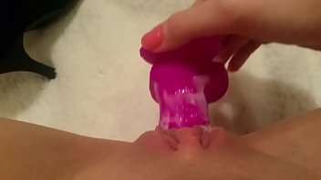 18 year old playing with new dildo add my s. for more candicebabexo