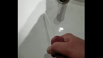Cum in the sink.
