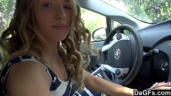 Incredible hot bitch fucked on backseat