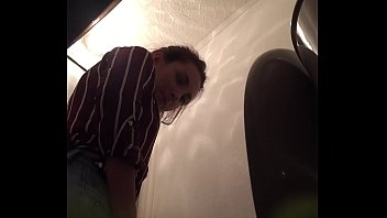 spying on my girlfriend's friend pissing in our toilet 2