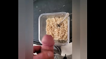 Cumslut begging for noodles saying I make the best (I always cum in them)