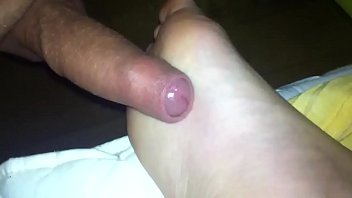 rub and cum on sleep ex sole foot