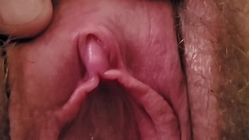 Wife's Big Clit closeup - Spreading Her Pink Pussy Wide