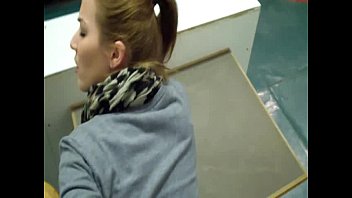 College girl getting fucked and creampied in the classroom