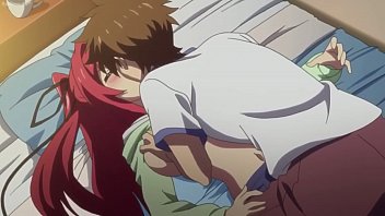 Basara kissing and squeezing Mio