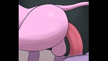 Mienshao's balls use double slap on Mew's ass ( with sound ) By fursdd