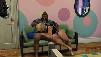 SimsLust - Kelsey let her college friends to get fucked by her foster family - Part 1