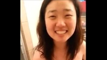 young asian girl with perky nipples and soaking wet pussy is getting fucked on the floor
